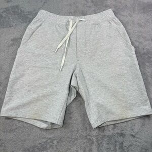 Lululemon Mens T.H.E. Linerless 9" Inseam Shorts Size M Gray Drawstring Waist